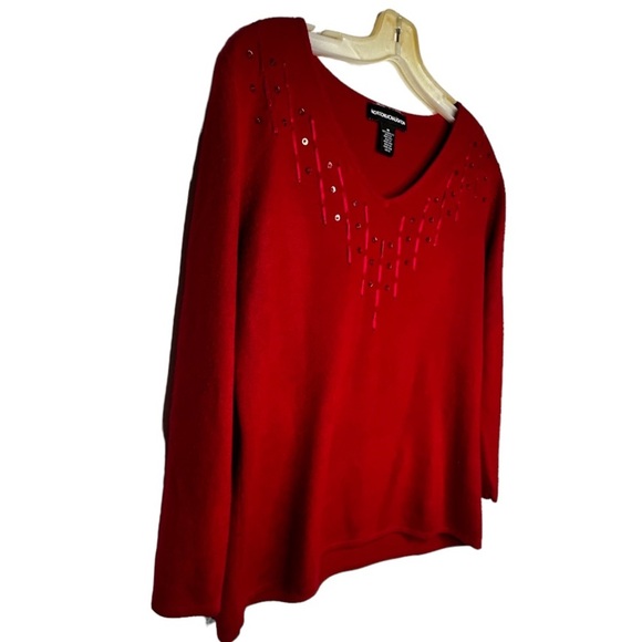 Norton McNaughton Red Sweater - Picture 2 of 5